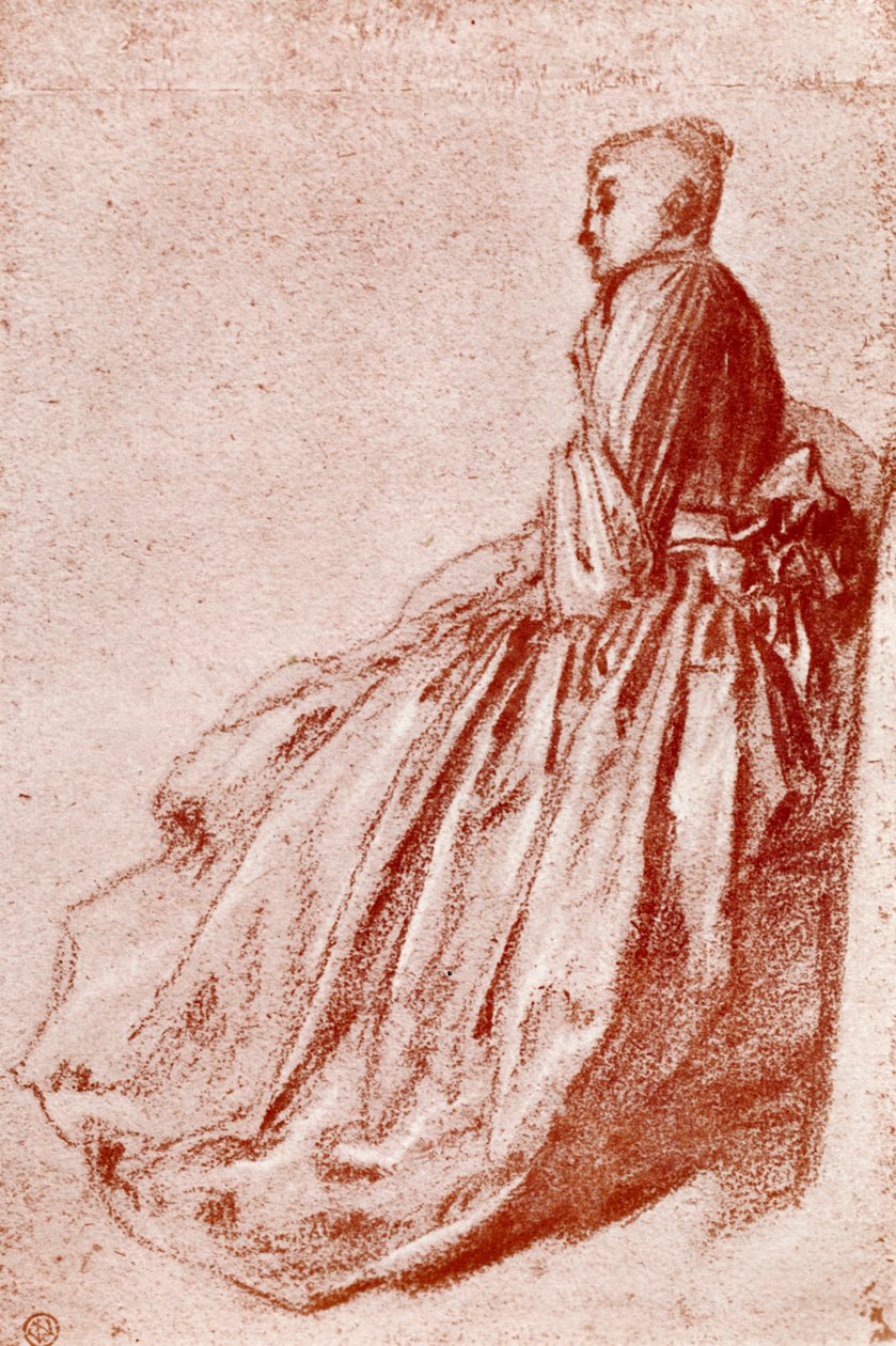 Studium młodej kobiety, 1913 autorstwa Jean Antoine Watteau