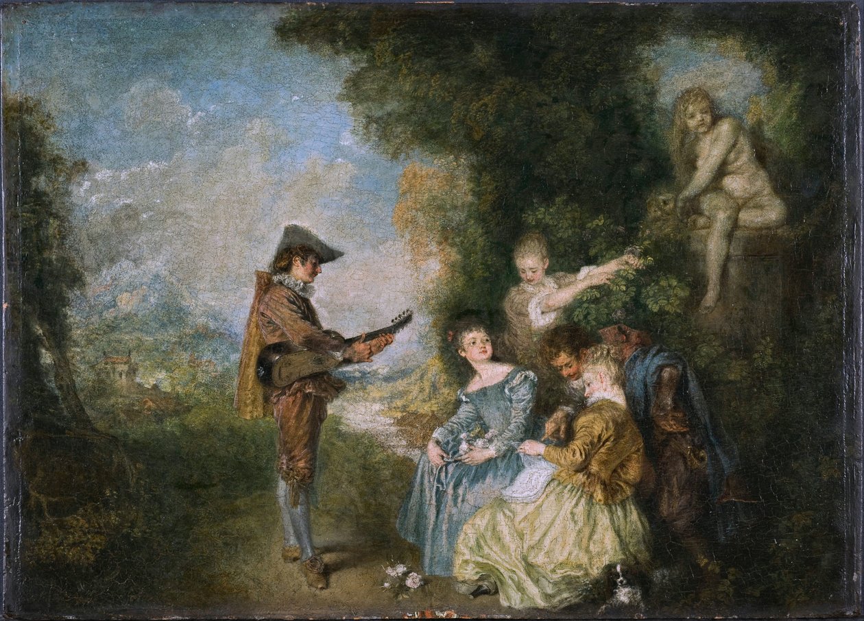 Szwedzki: Lekcja miłości
 Lekcja miłości autorstwa Jean Antoine Watteau