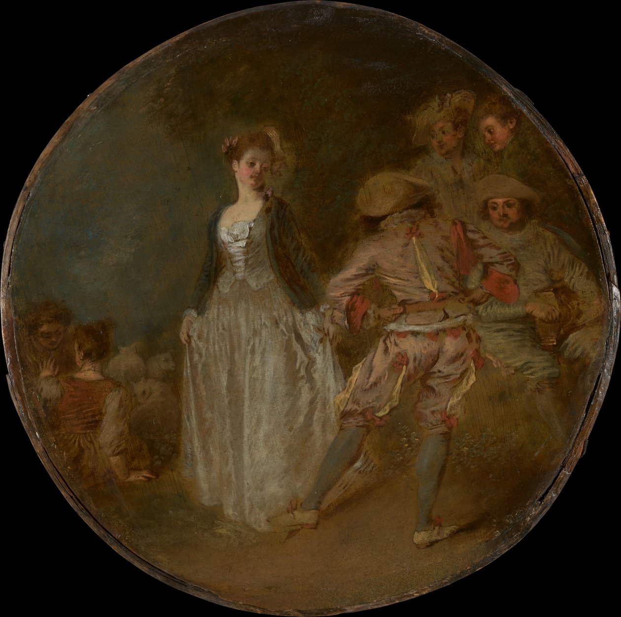 Taniec wiejski autorstwa Jean Antoine Watteau