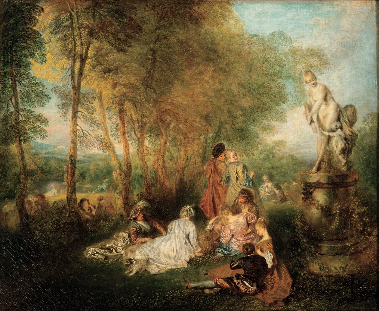 Święto Miłości, ok. godz. 1718-1719 autorstwa Jean Antoine Watteau