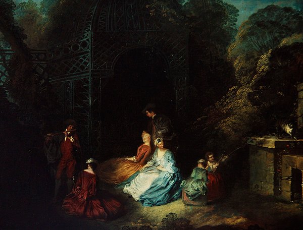 flecista autorstwa Jean Antoine Watteau