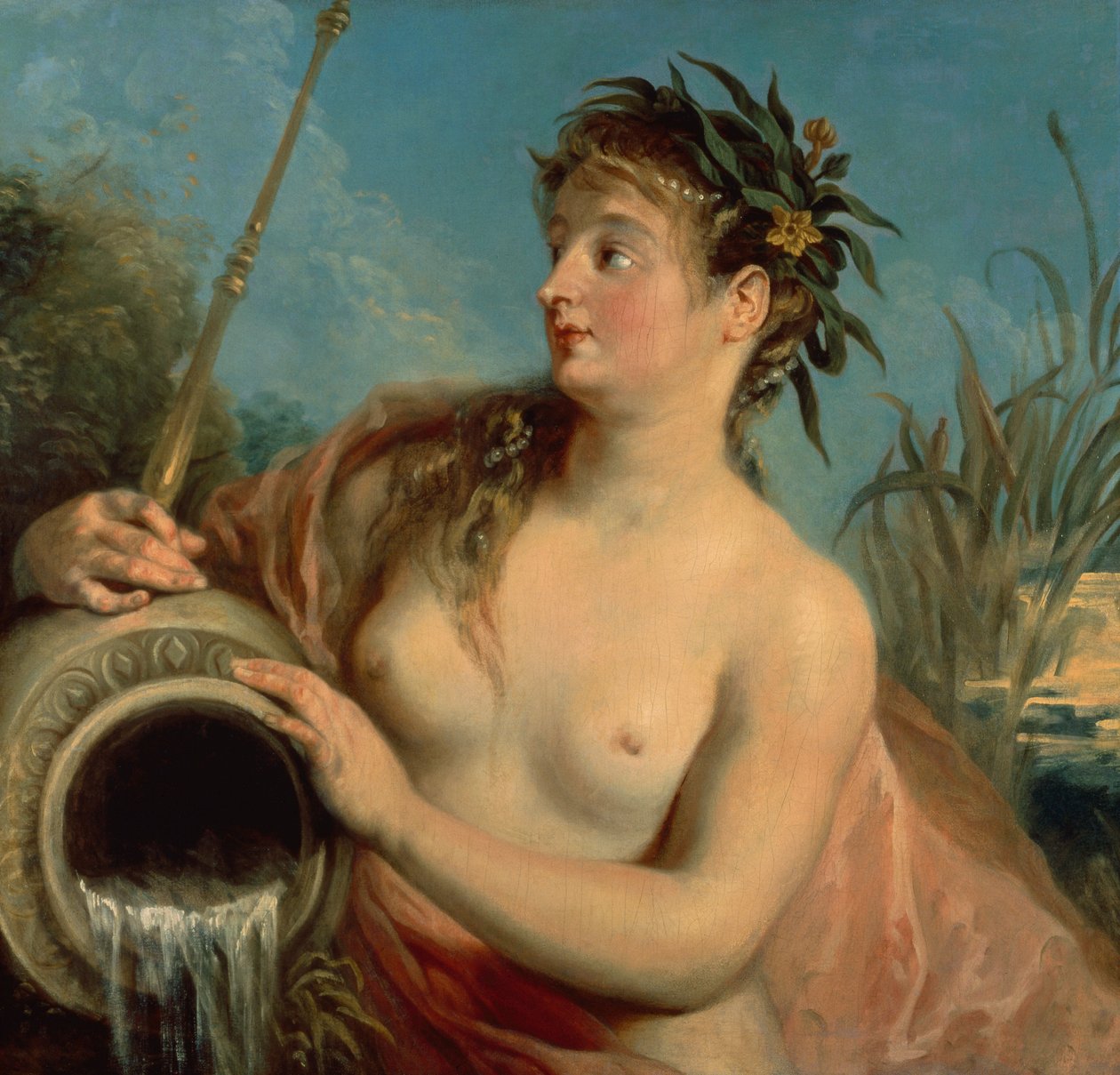 Nimfa wiosny (olej na płótnie) autorstwa Jean Antoine Watteau