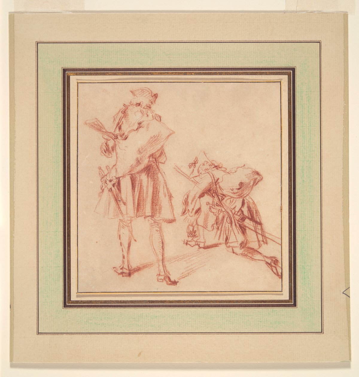 Dwóch Rekrutów autorstwa Jean Antoine Watteau