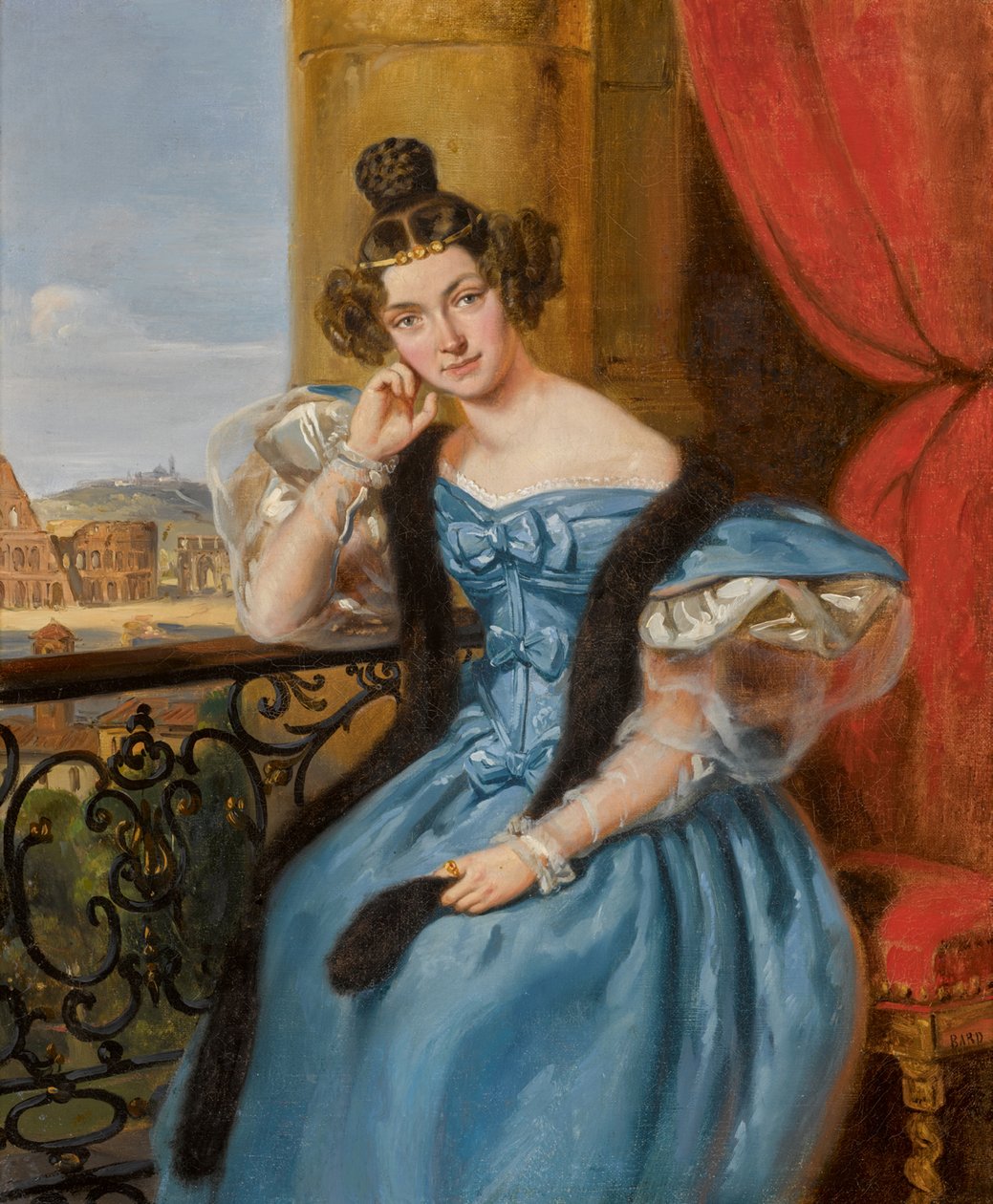 Portret Jekateryny Nikołajewnej Mieszczerskiej, z domu Karamzina 1806-1867 , 1835. autorstwa Jean Auguste Bard