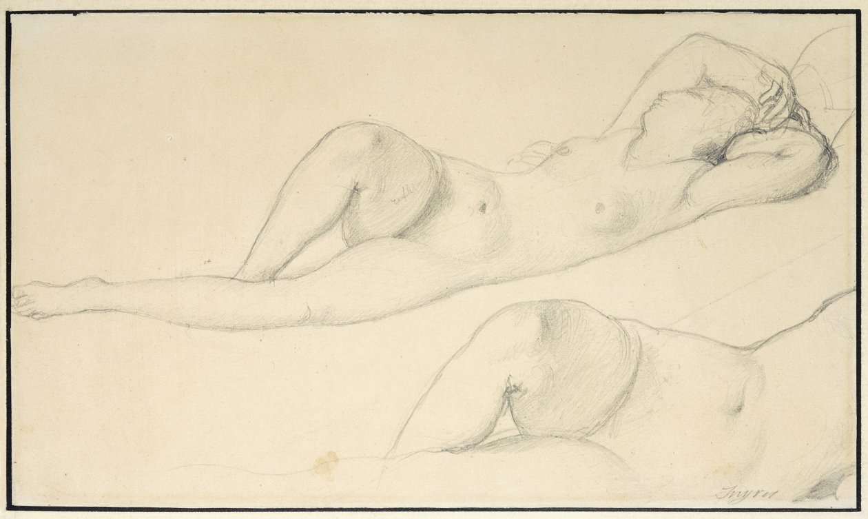 Leżąca naga kobieca, autorstwa Jean Auguste Dominique Ingres