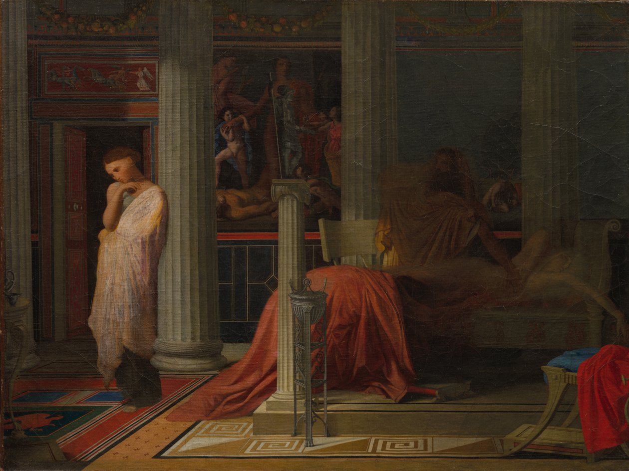 Antioch i Stratonice autorstwa Jean Auguste Dominique Ingres