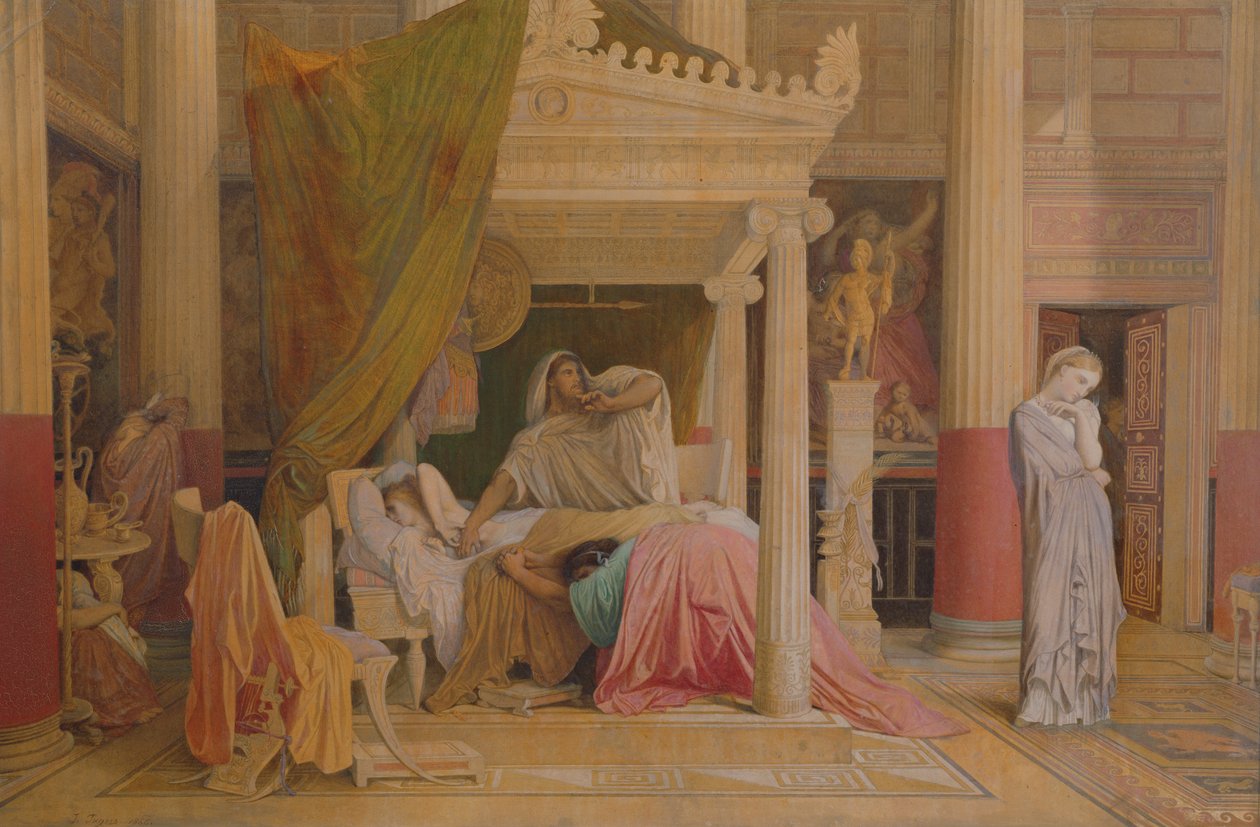 Antioch i Stratonice, 1840 autorstwa Jean Auguste Dominique Ingres