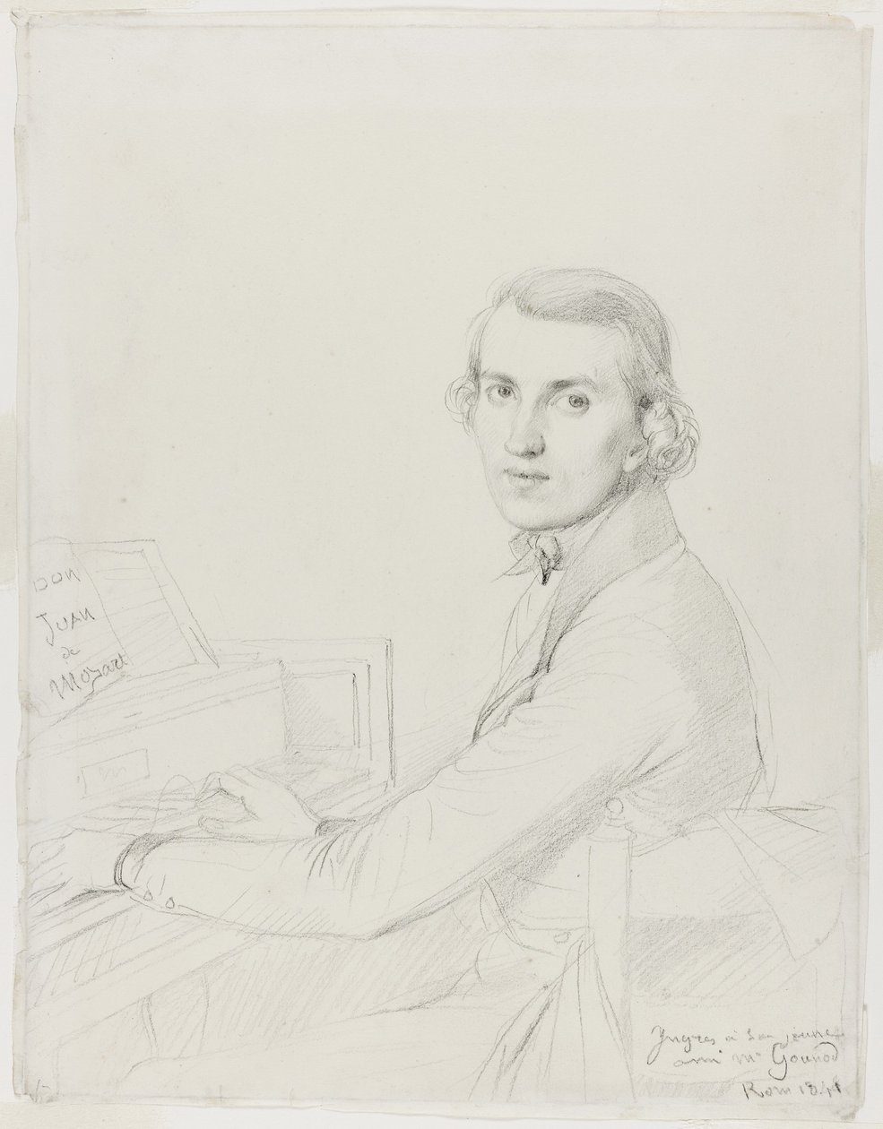 Karol Gounod, 1841 autorstwa Jean Auguste Dominique Ingres