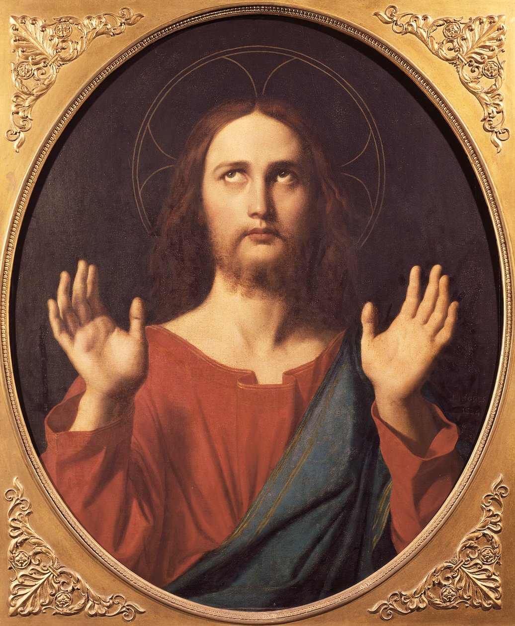 Chrystus, Jean Auguste Dominique Ingres (1780-1867), olej na płótnie, 80x66 cm. autorstwa Jean Auguste Dominique Ingres