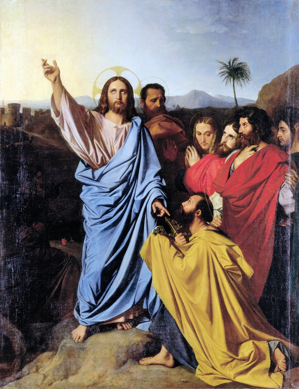 Przekazanie kluczy św. Piotrowi — Jean Auguste Dominique Ingres autorstwa Jean Auguste Dominique Ingres