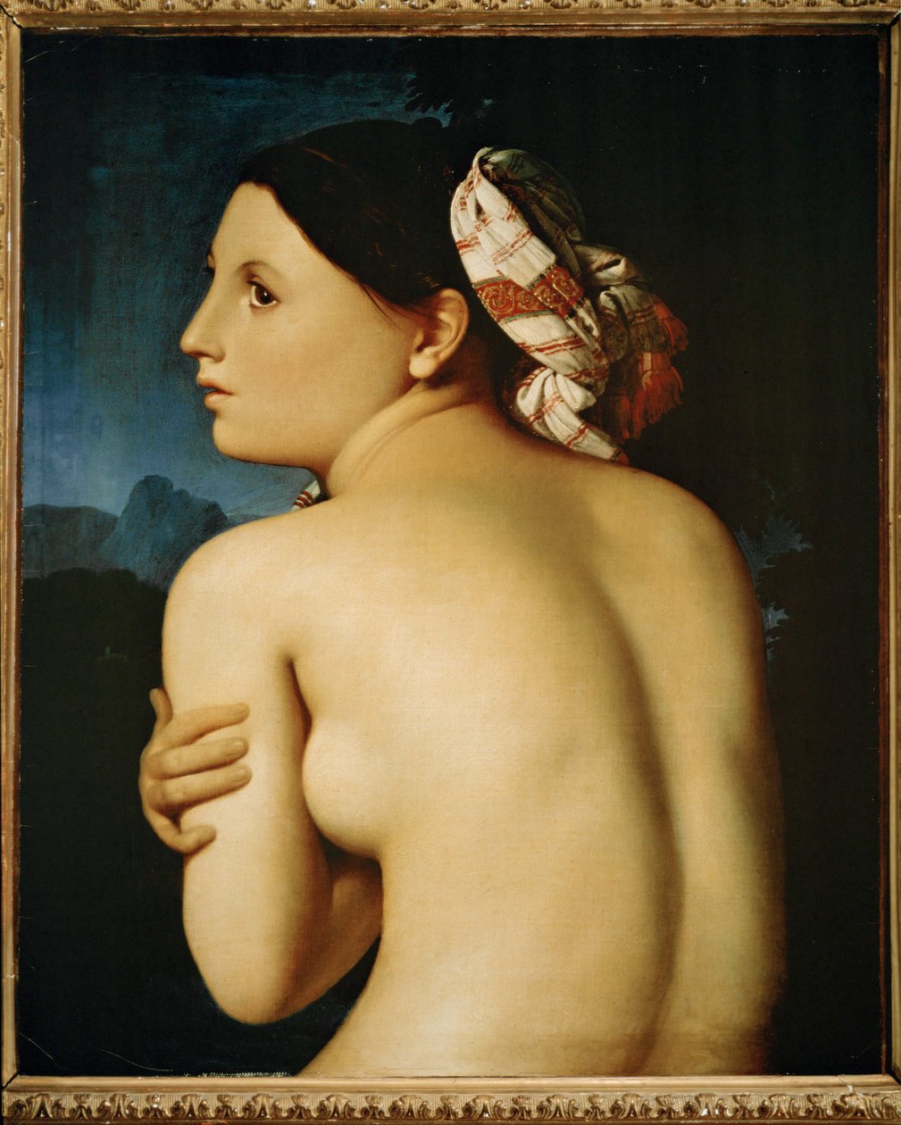 Akt kobiecy, widok z tyłu (obraz na płótnie) autorstwa Jean Auguste Dominique Ingres