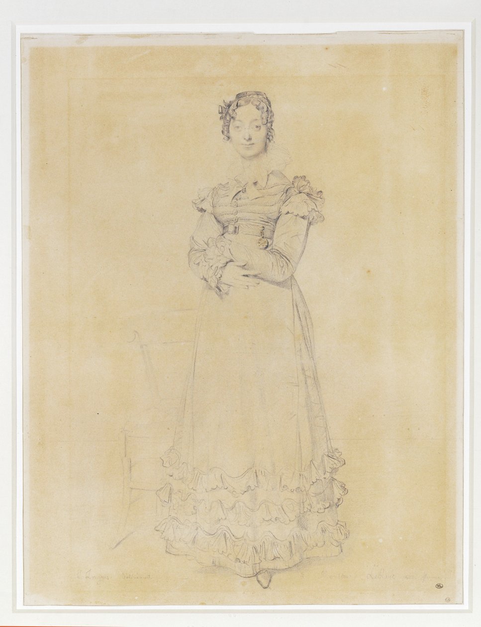 Francoise Leblanc, żona Jacquesa-Louisa, sekretarka Elisy ... autorstwa Jean Auguste Dominique Ingres