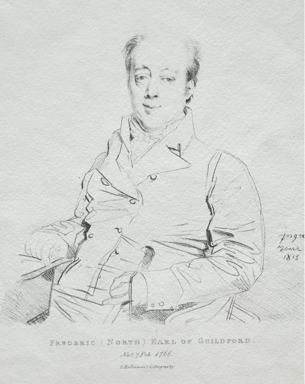 Fryderyk 5. hrabia Guilford, 1815. autorstwa Jean Auguste Dominique Ingres