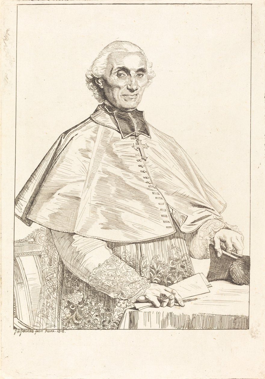 Gabriel Cortois de Pressigny autorstwa Jean Auguste Dominique Ingres