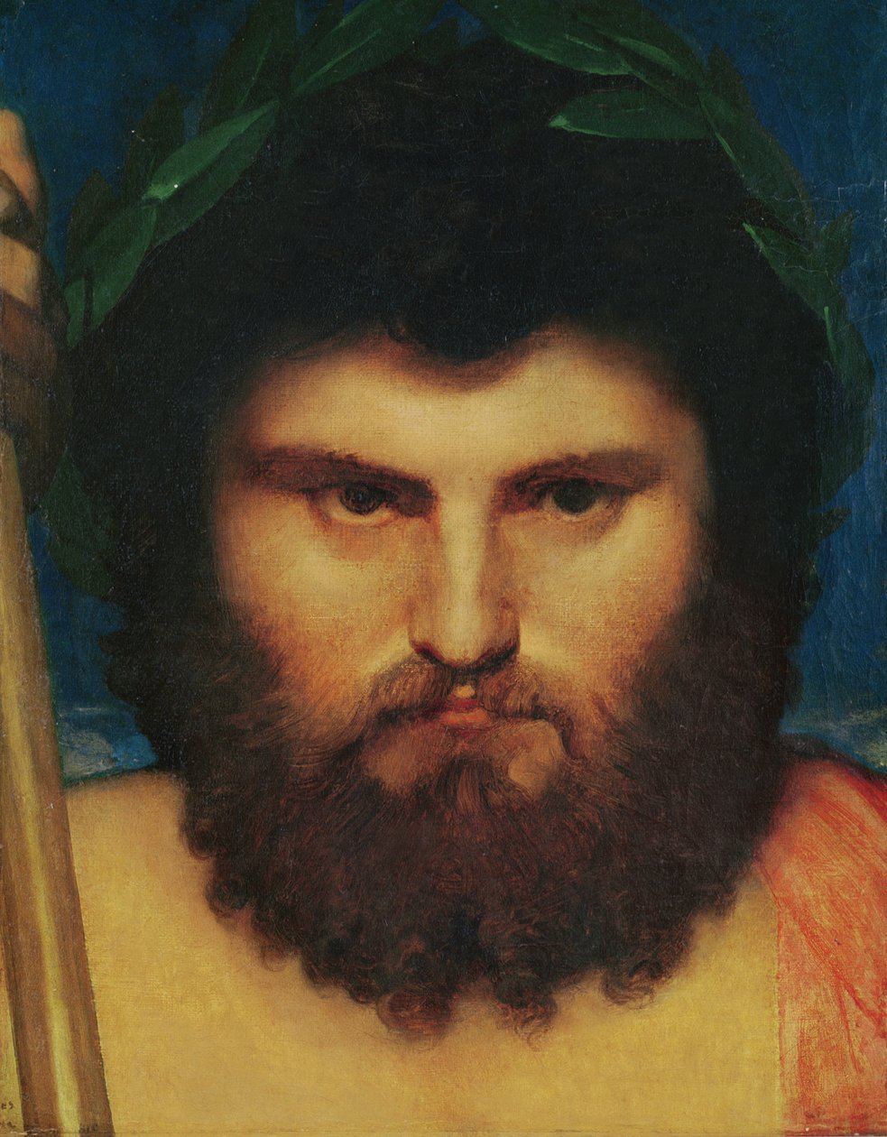 Głowa Jowisza, badanie dla Jowisza i Tetydy, 1810 autorstwa Jean Auguste Dominique Ingres