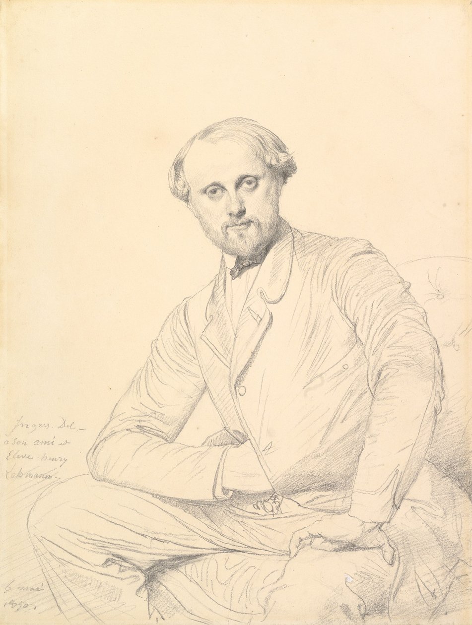 Henri Lehmann autorstwa Jean Auguste Dominique Ingres