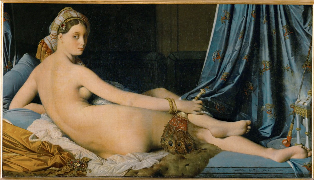 La Grande Odalisque - Wielka Odaliska ... autorstwa Jean Auguste Dominique Ingres