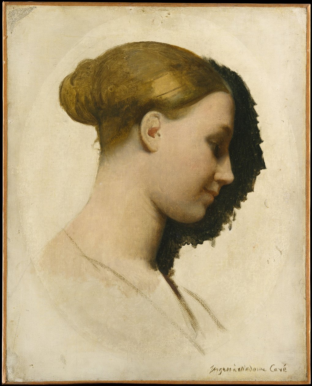 Pani Edmond Cavé (Marie-Élisabeth Blavot, ur. 1810) autorstwa Jean Auguste Dominique Ingres
