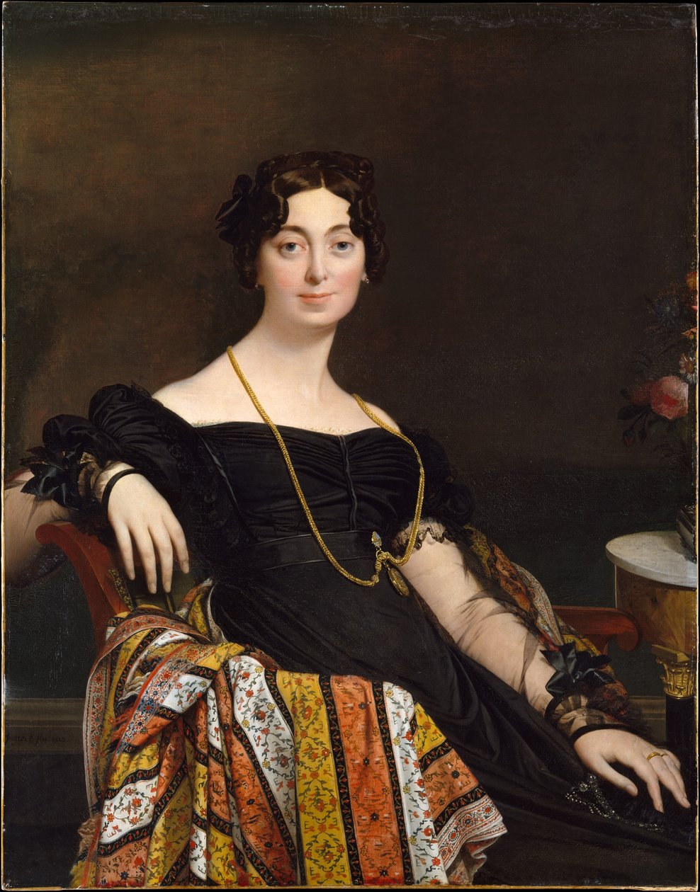 Pani Jacques-Louis Leblanc (Françoise Poncelle, 1788–1839) autorstwa Jean Auguste Dominique Ingres