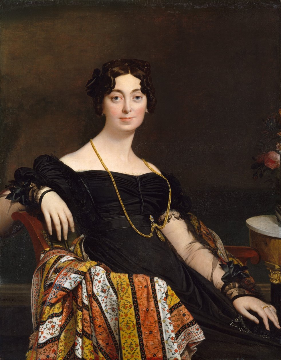 Madame Jacques-Louis Leblanc Françoise Pocelle, 1788-1839, 1823. autorstwa Jean Auguste Dominique Ingres