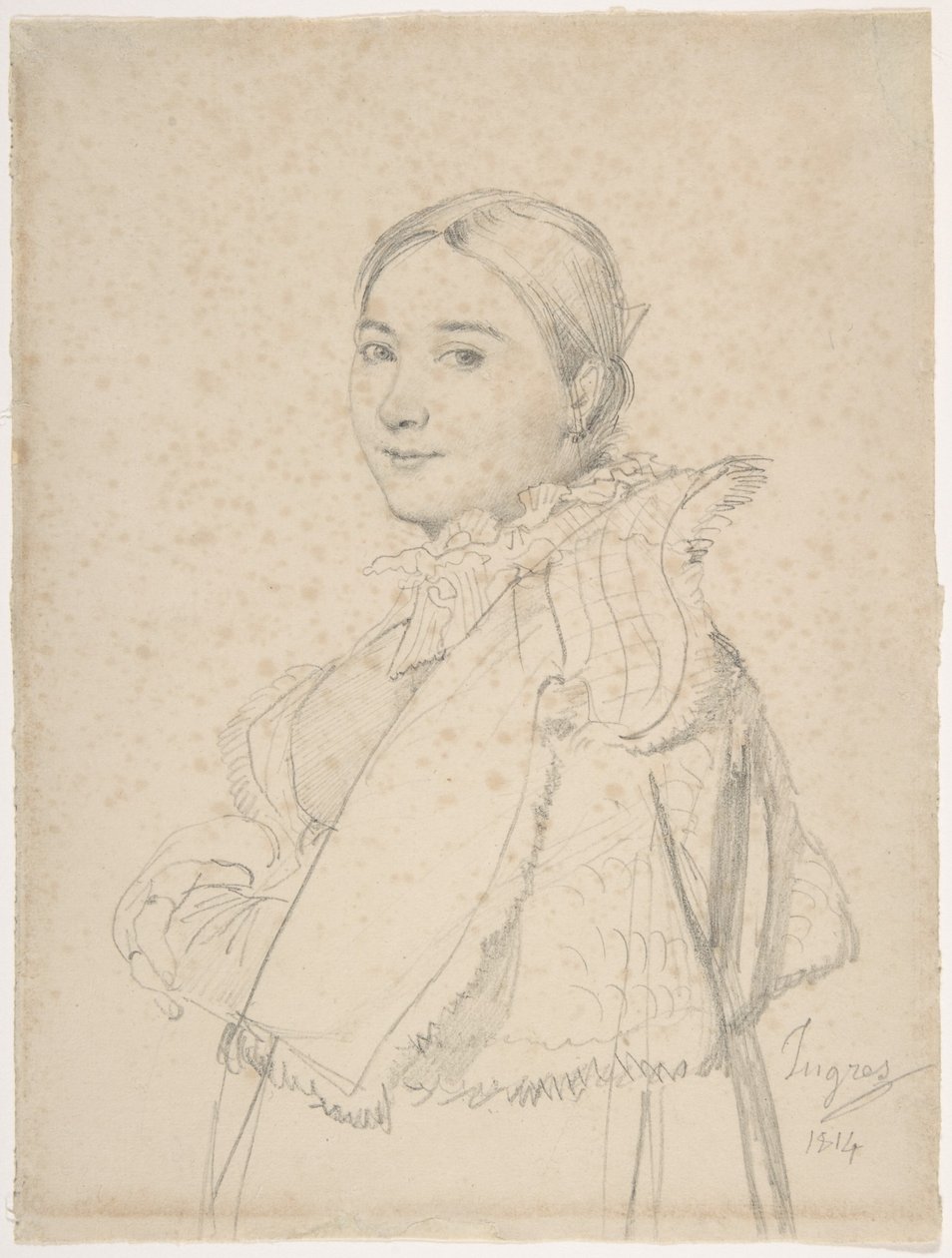 Madame Jean-Auguste-Dominique Ingres, z domu Madeleine Chapelle autorstwa Jean Auguste Dominique Ingres