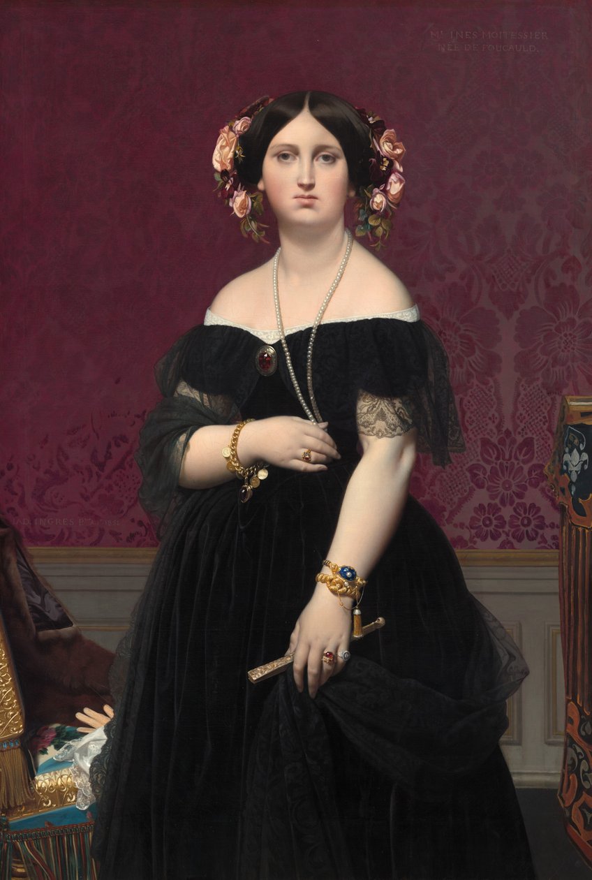 Madame Moitessier, 1851. autorstwa Jean Auguste Dominique Ingres
