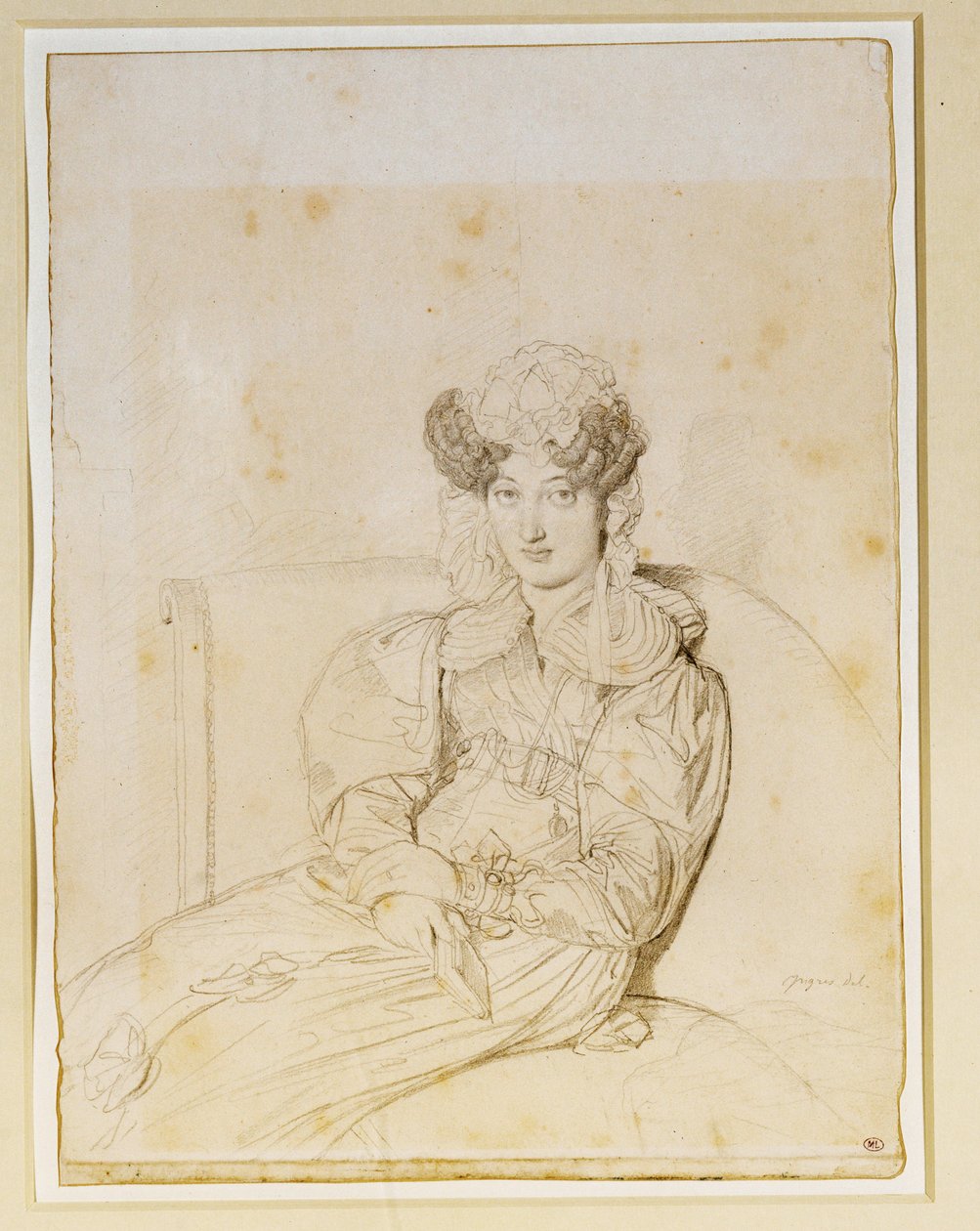 Marie Marcotte de Sainte Marie, szwagierka Marcotte ... autorstwa Jean Auguste Dominique Ingres