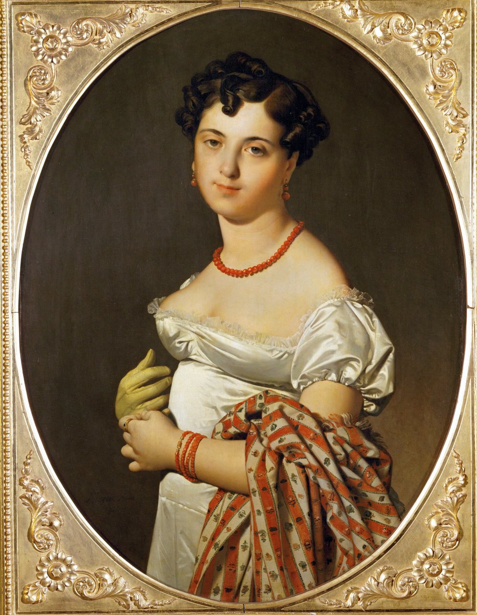 Pani Panckoucke, Cecile Bouchet. Namalowany w Rzymie ... autorstwa Jean Auguste Dominique Ingres