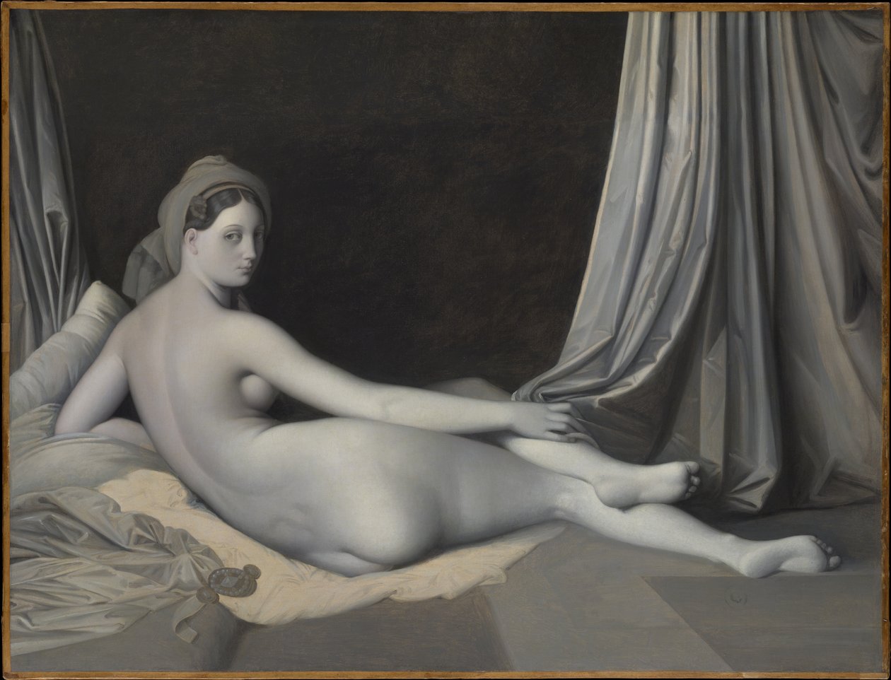 Odaliska w grisaille autorstwa Jean Auguste Dominique Ingres