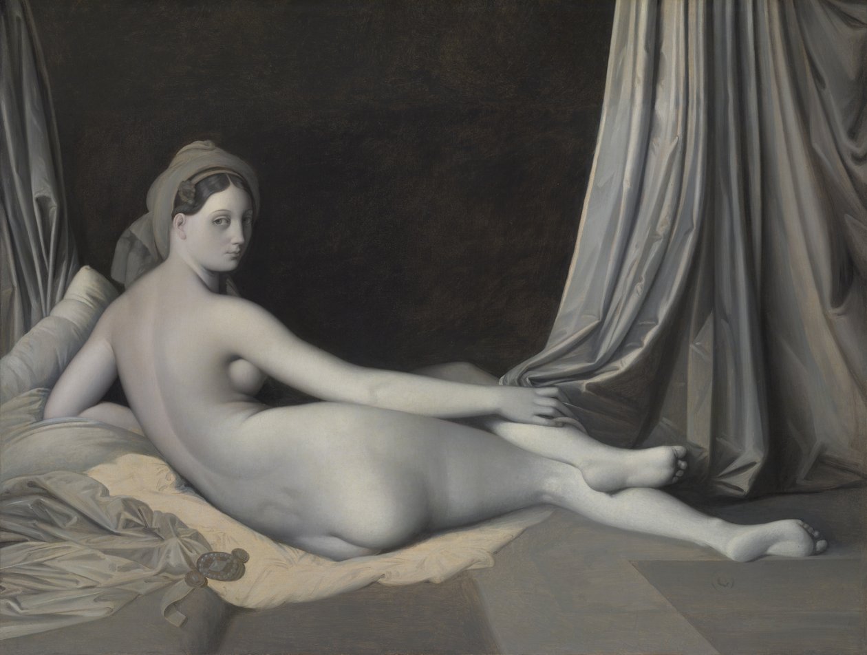 Odaliska w Grisaille, ca. 1824-34. autorstwa Jean Auguste Dominique Ingres