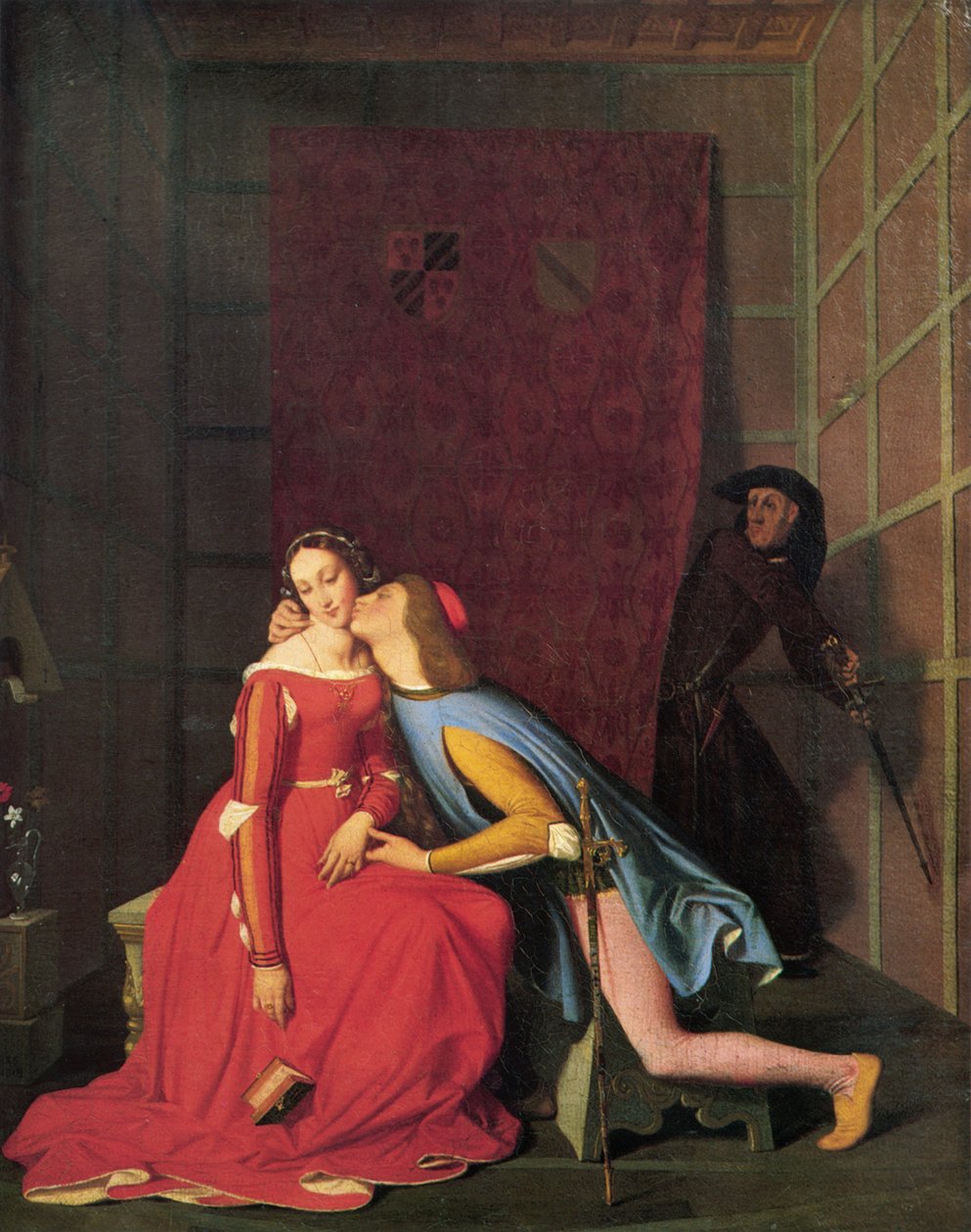 Paolo i Francesca, 1819. autorstwa Jean Auguste Dominique Ingres
