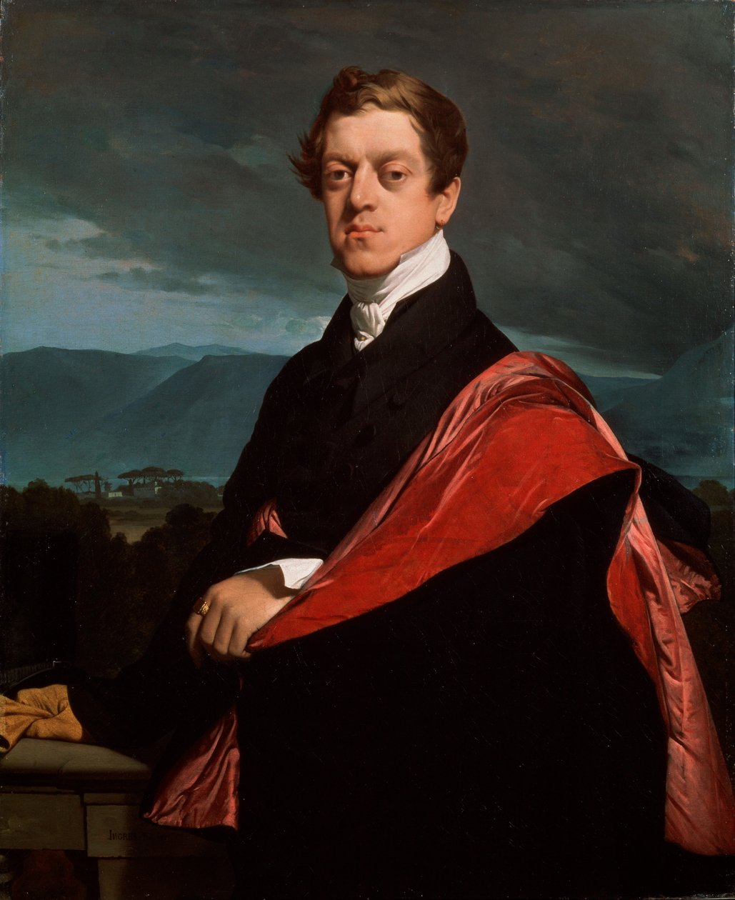 Portret hrabiego Nikołaja D. Gurijewa, 1792-1867, 1821. autorstwa Jean Auguste Dominique Ingres