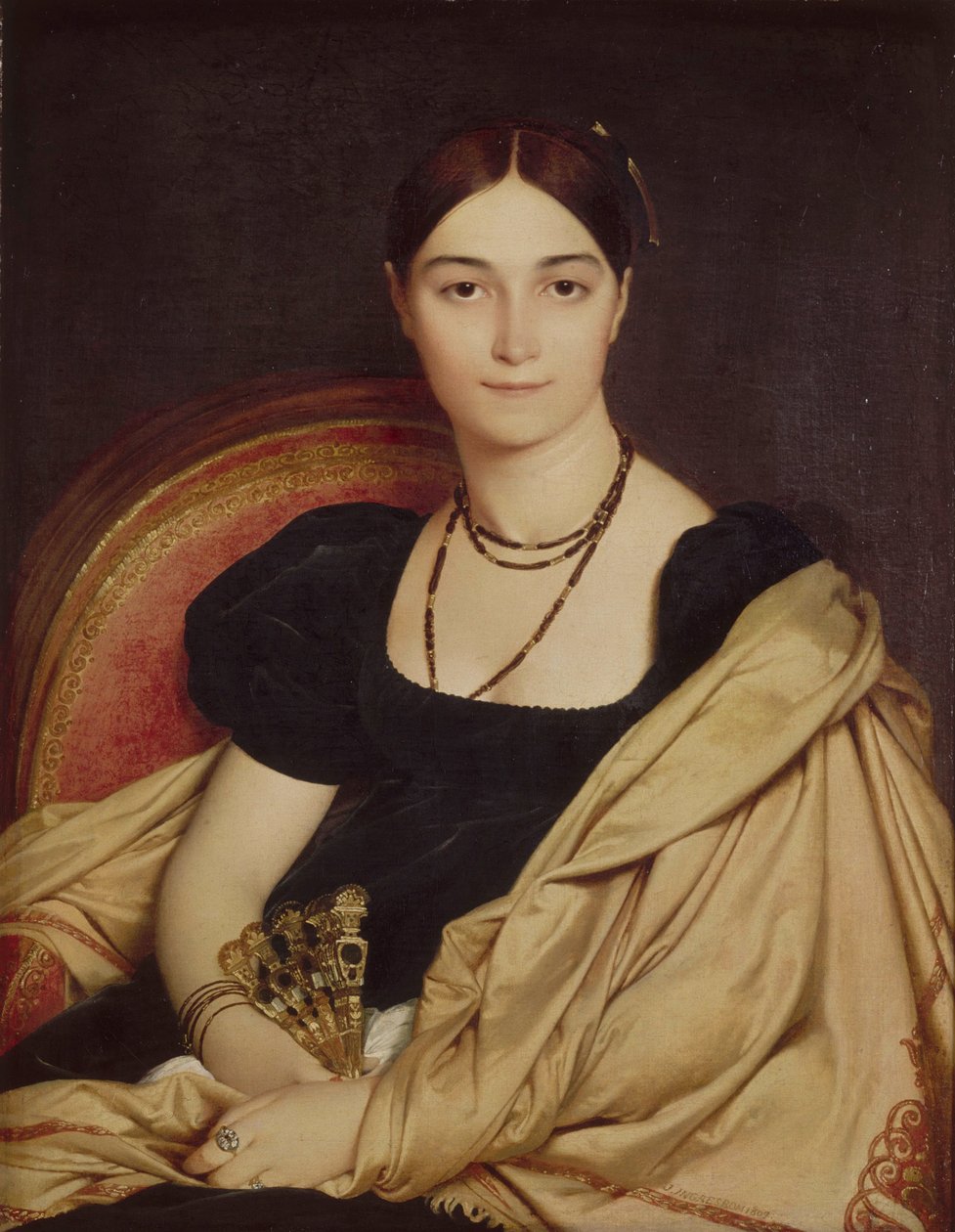 Portret Madame Duvaucey, 1807 autorstwa Jean Auguste Dominique Ingres