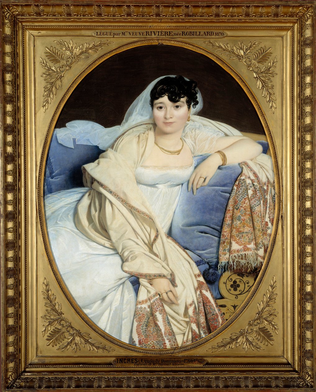 Portret Madame Riviere (1773-1848) Żona – Philibert Riviere Obraz Jeana Auguste Dominique Ingres (1780-1867) 1806 Nd. 1,16x0,9 m - - Madame Philibert Riviere, z domu Marie Françoise Jacquette Bibiane Blot de Beauregard (1773-1848). Obraz Johna autorstwa Jean Auguste Dominique Ingres