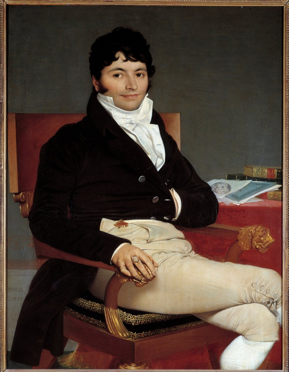 Portret Philiberta Riviere (1766-1816) mistrza próśb na radzie królewskiej w 1815 r. Obraz Jean Auguste Dominique Ingres (1780-1867) 1804 nd. 1,16 x 0,89 m² autorstwa Jean Auguste Dominique Ingres