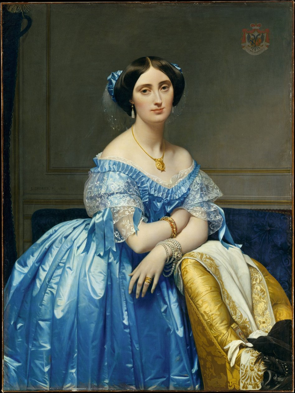 Portret księżniczki Albert de Broglie autorstwa Jean Auguste Dominique Ingres