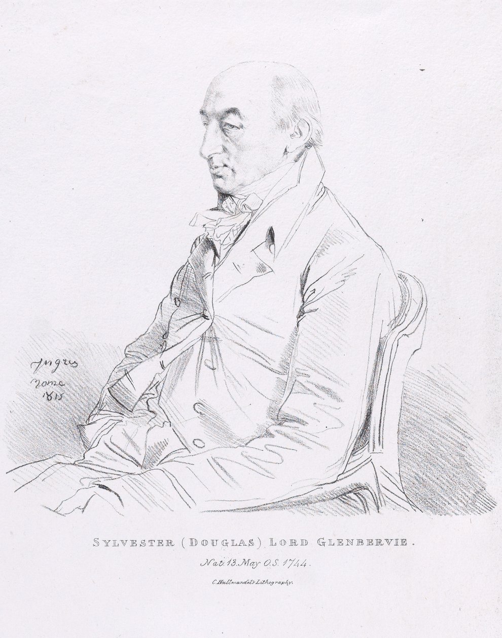 Portret Sylvestera (Douglasa), lorda Glenbervie autorstwa Jean Auguste Dominique Ingres