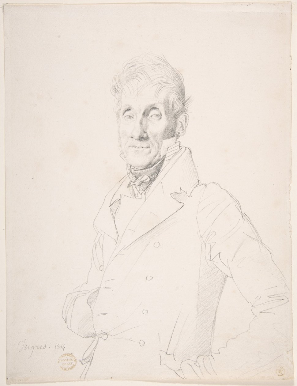 Portret mężczyzny autorstwa Jean Auguste Dominique Ingres