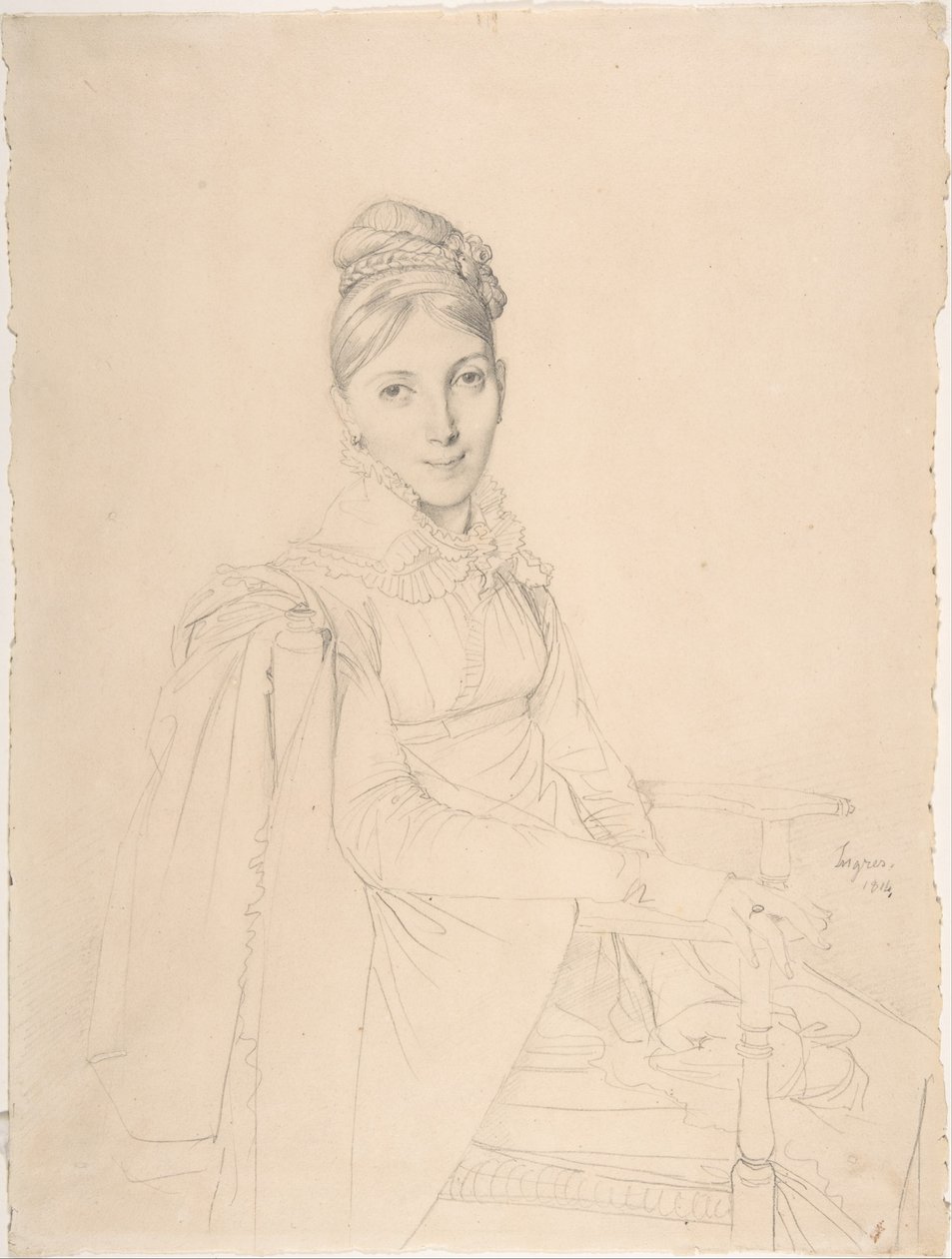 Portret siedzącej damy autorstwa Jean Auguste Dominique Ingres
