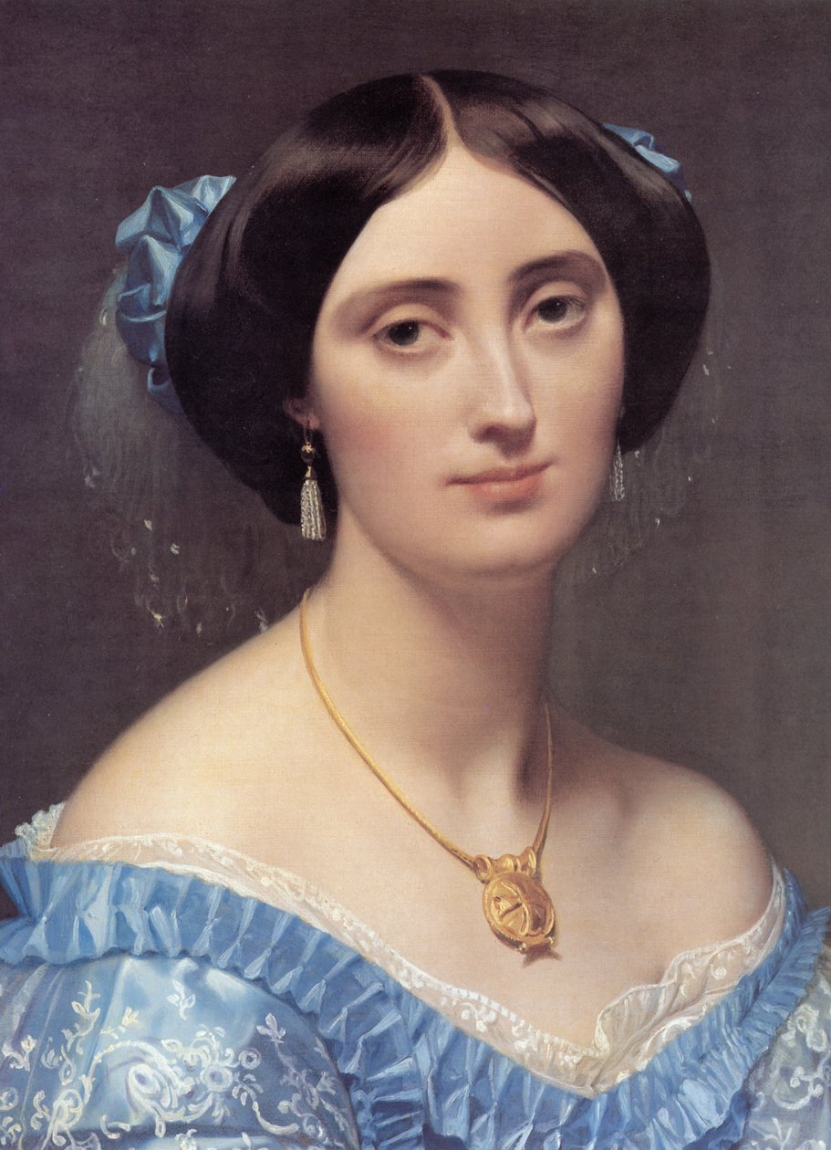 Portret księżnej Albertyny de Broglie (detal) autorstwa Jean Auguste Dominique Ingres