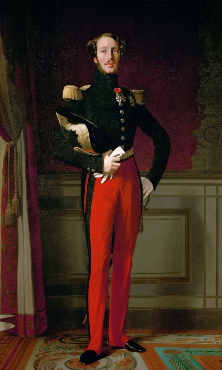 Książę Ferdynand Filip, książę Orleanu 1810-1842 autorstwa Jean Auguste Dominique Ingres