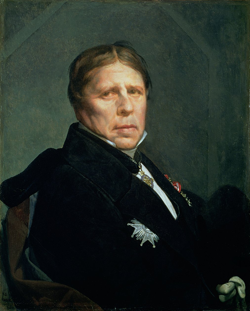 Autoportret, 1859 (olej na papierze oprawiony na płótnie) autorstwa Jean Auguste Dominique Ingres