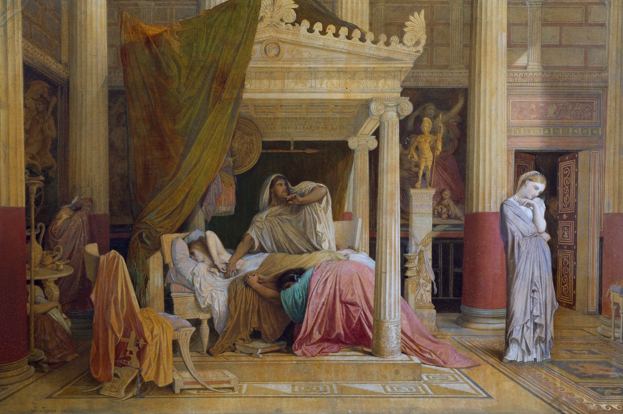 Stratonice lub choroba Antiocha – Jean Auguste Dominique Ingres (1780-1867) autorstwa Jean Auguste Dominique Ingres