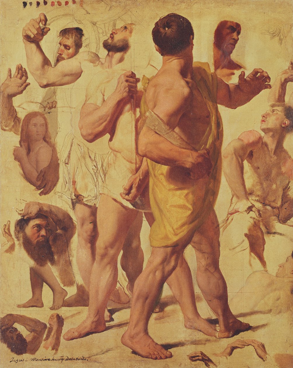 Studia do „Męczeństwa św. Symforiana” (dedykowane Henrykowi Delaborde, francuskiemu artyście i krytykowi sztuki), ok. 1824 autorstwa Jean Auguste Dominique Ingres