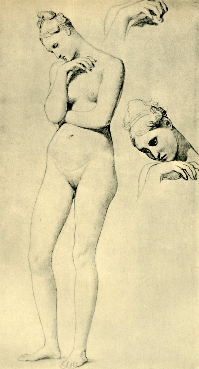 Studia do postaci Stratonice, 1834-1840, 1943. autorstwa Jean Auguste Dominique Ingres