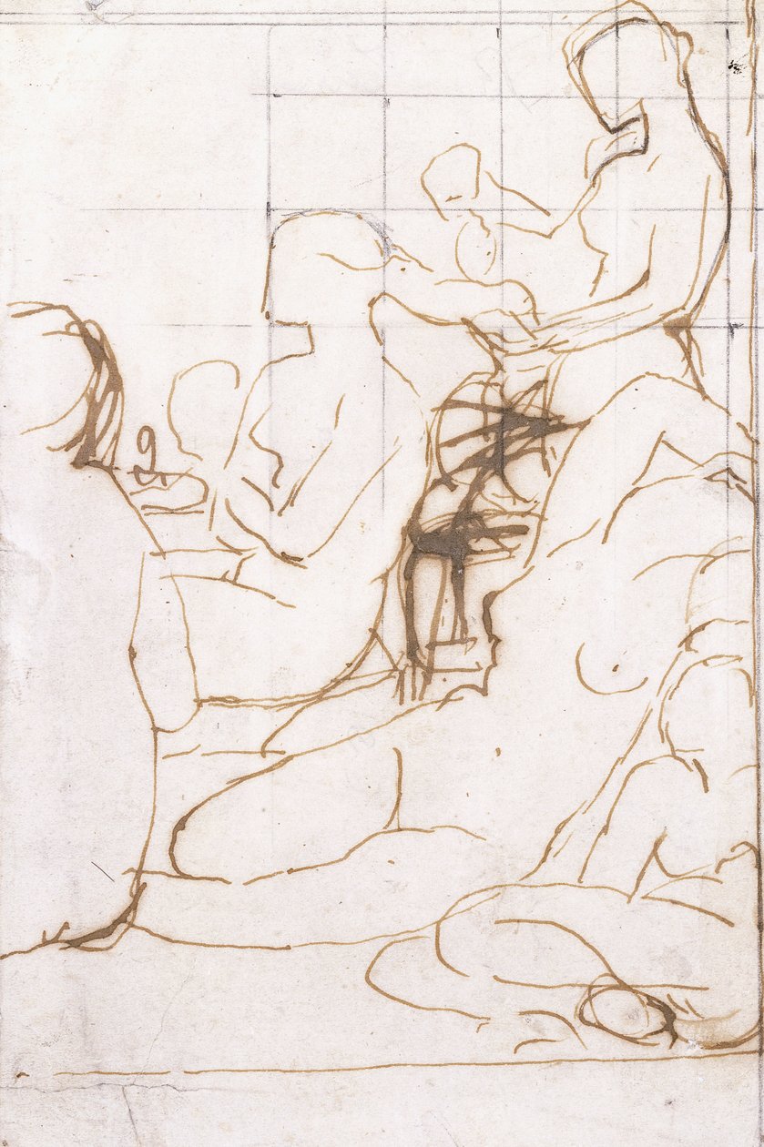 Studium do łaźni tureckiej, autorstwa Jean Auguste Dominique Ingres