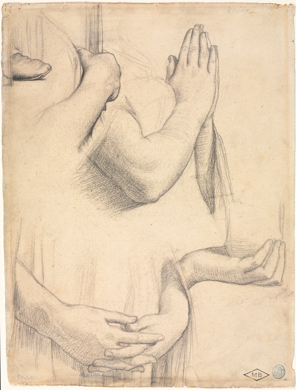 Studium rąk autorstwa Jean Auguste Dominique Ingres