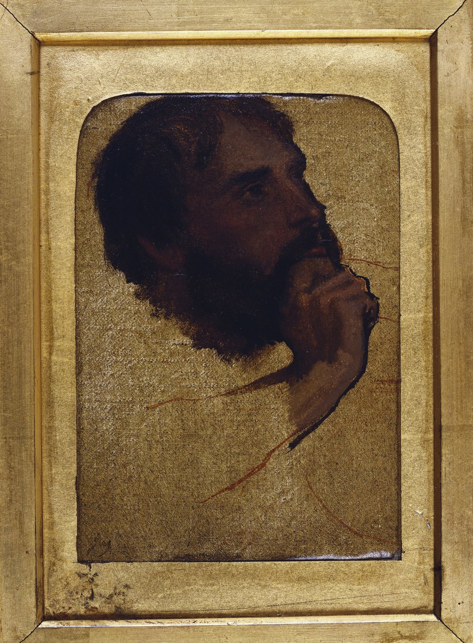Studium głowy starca dla „Jezusa wśród lekarzy” autorstwa Jean Auguste Dominique Ingres