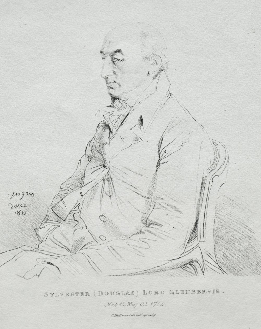 Sylwester Lord Glenbervie, 1815. autorstwa Jean Auguste Dominique Ingres