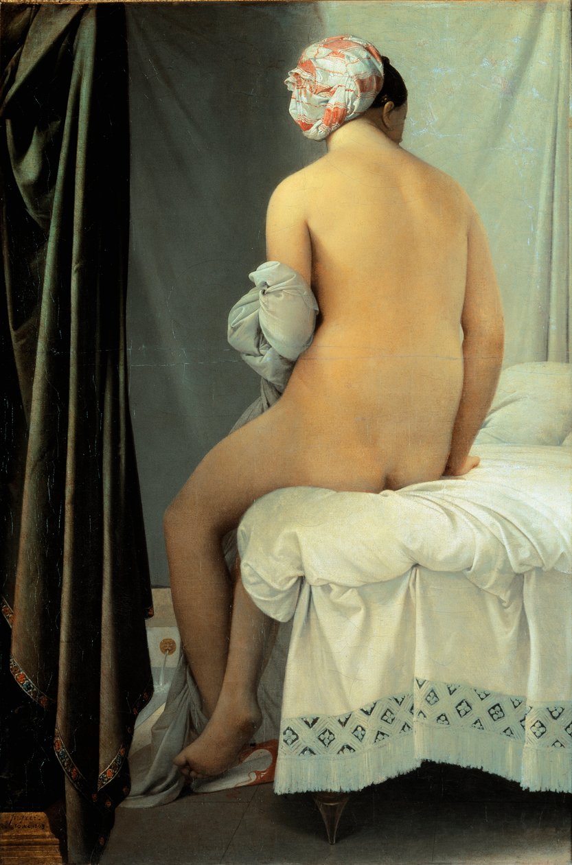 Kąpiący się, znany jako Valpincon Bather autorstwa Jean Auguste Dominique Ingres